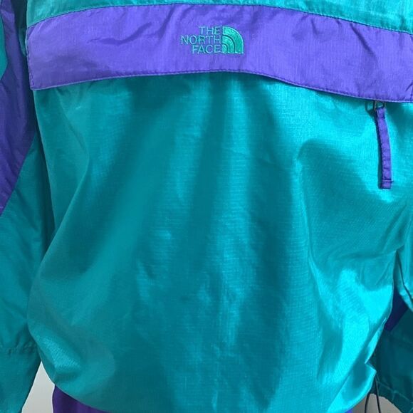 Vintage The North Face Nylon Coated With Acrylic Teal/Purple Tracksuit Sz Small - Picture 4 of 17